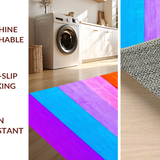 Ultra Soft Area Rug, Non Slip, Stain Resistant, Washable Area Rugs for Living Room, Bedroom, Eclectic Bright Color Fusion(Yellow)