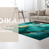 Fluid Abstract Metallic Motif(Green)