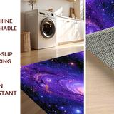 Ultra Soft Area Rug, Non Slip, Stain Resistant, Washable Area Rugs for Living Room, Bedroom, Cosmic Vibrant Celestial Pattern(Purple)