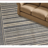 Ultra Soft Area Rug, Non Slip, Stain Resistant, Washable Area Rugs for Living Room, Bedroom, Sophisticated Charcoal Geometric Motif(Beige)