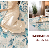 Contemporary Subtle Floral Accents(Beige)