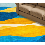 Dynamic Abstract Blue Yellow Fusion(Blue)