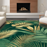 Exotic Leafy Symmetrical Design(Green)