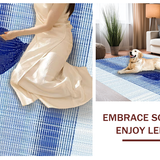 Ultra Soft Area Rug, Non Slip, Stain Resistant, Washable Area Rugs for Living Room, Bedroom, Stylish Blue Bow Decorative Rug for a Cute and Cozy Aesthetic(Blue)