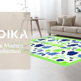 Ultra Soft Area Rug, Non Slip, Stain Resistant, Washable Area Rugs for Living Room, Bedroom, Charming Whimsical Animal Motif(Green)