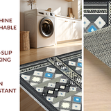 Elegant Tribal Tasseled Geometric Design(Gray)