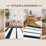 Dynamic Coastal Striped Serenity(Blue)