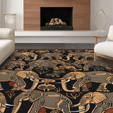 Luxe Monochrome Nature Scene(Black)