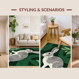 Cozy Rustic Wildlife Imagery(Green)