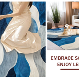 Trendy Coastal Wave Inspired Design(Blue)