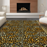 Ultra Soft Area Rug, Non Slip, Stain Resistant, Washable Area Rugs for Living Room, Bedroom, Vibrant Earth Tones Animal Design(Beige)