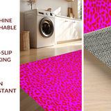 Ultra Soft Area Rug, Non Slip, Stain Resistant, Washable Area Rugs for Living Room, Bedroom, Cute Cartoonish Wildlife Fantasy(Pink)