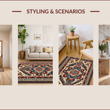 Ultra Soft Area Rug, Non Slip, Stain Resistant, Washable Area Rugs for Living Room, Bedroom, Low-Profile Snail Pattern Kitchen Decor Mat(Beige)