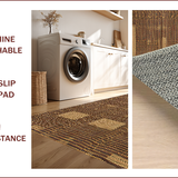 Ultra Soft Area Rug, Non Slip, Stain Resistant, Washable Area Rugs for Living Room, Bedroom, Rustic Texas Star Runner(Brown)