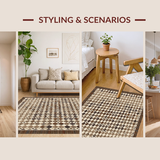 Luxe Abstract Jute Design(Beige)