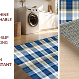 Dynamic Earth Tone Striped Appeal(Blue)