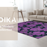 Ultra Soft Area Rug, Non Slip, Stain Resistant, Washable Area Rugs for Living Room, Bedroom, Sophisticated Abstract Color Palette(Purple)