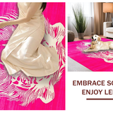 Ultra Soft Area Rug, Non Slip, Stain Resistant, Washable Area Rugs for Living Room, Bedroom, Trendy Safari Style Home Accessory(Pink)