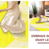 Lively Geometric Pastel Composition(Yellow)