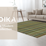 Ultra Soft Area Rug, Non Slip, Stain Resistant, Washable Area Rugs for Living Room, Bedroom, Contemporary Soft Checkered Design(Brown)