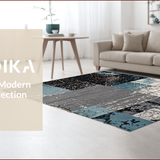Ultra Soft Area Rug, Non Slip, Stain Resistant, Washable Area Rugs for Living Room, Bedroom, Modern Abstract Bedroom Minimalist Style Area Rug(Gray)