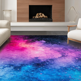 Ultra Soft Area Rug, Non Slip, Stain Resistant, Washable Area Rugs for Living Room, Bedroom, Vibrant Multicolor Modern Artistry(Pink)