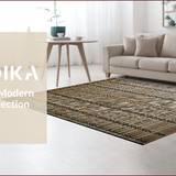 Ultra Soft Area Rug, Non Slip, Stain Resistant, Washable Area Rugs for Living Room, Bedroom, Elegant Luxe Deer Aesthetic(Brown)