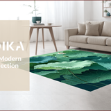 Nature Inspired Circular Floral Motif(Green)