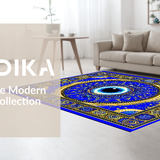 Striking Monochrome Eye Motif(Blue)