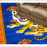 Ultra Soft Area Rug, Non Slip, Stain Resistant, Washable Area Rugs for Living Room, Bedroom, Hand Tufted Tiger Wool(Red)
