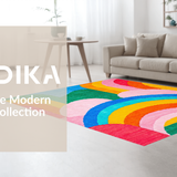 Charming Geometric Color Splash(Blue)