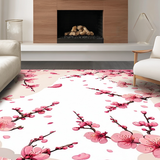 Ultra Soft Area Rug, Non Slip, Stain Resistant, Washable Area Rugs for Living Room, Bedroom, Vibrant Pink and Green Design(Pink)