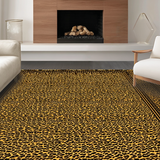 Ultra Soft Area Rug, Non Slip, Stain Resistant, Washable Area Rugs for Living Room, Bedroom, Playful Whimsical Animal Motif(Gold)