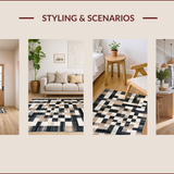 Rustic Black Geometric Elegance(Black)
