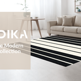 Elegant Neutral Toned Stripe Design(Black)