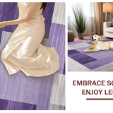 Ultra Soft Area Rug, Non Slip, Stain Resistant, Washable Area Rugs for Living Room, Bedroom, Luxurious Trellis Style Arrangement(Purple)