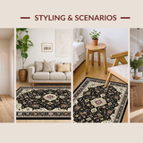 Elegant Ethnic Medallion Motif(Black)