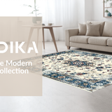 Artful Monochrome Lattice Arrangement(Beige)