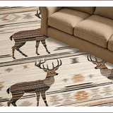 Ultra Soft Area Rug, Non Slip, Stain Resistant, Washable Area Rugs for Living Room, Bedroom, Glamorous Multicolor Animal Print(Beige)