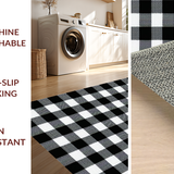 Contemporary Black and White Grid(Black)