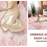 Charming Pastel Abstract Motif(Pink)