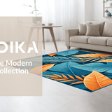 Modern Abstract Floral Composition(Blue)
