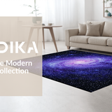 Ultra Soft Area Rug, Non Slip, Stain Resistant, Washable Area Rugs for Living Room, Bedroom, Cosmic Purple Nebula Aesthetic(Purple)
