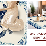 Coastal Blue Turtles Aesthetic(Beige)