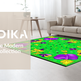 Festive Lobster Iris Motif(Green)