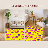 Delightful Fun Floral Decor(Yellow)