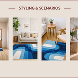 Elegant Dark Blue Mosaic Design(Blue)