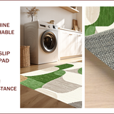 Ultra Soft Area Rug, Non Slip, Stain Resistant, Washable Area Rugs for Living Room, Bedroom, Modern Abstract Sage Green Living Room Washable Rug(Gray)