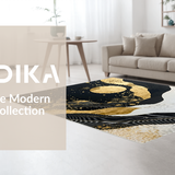 Chic Abstract Gold Foil Aesthetic(Black)