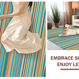 Ultra Soft Area Rug, Non Slip, Stain Resistant, Washable Area Rugs for Living Room, Bedroom, Playful Whimsical Swirl Design(Orange)